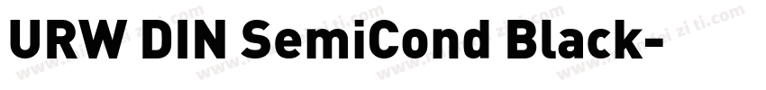 URW DIN SemiCond Black字体转换